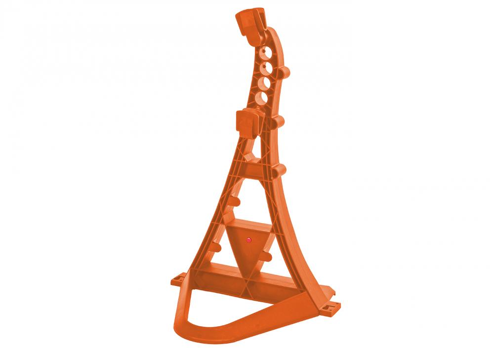 Hebie TURRIX Fahrradständer, orange, Universal-Zweibeinständer für 26-29 Zoll Fahrräder, stabil