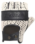 CHIBA Pure Nature - Radhandschuhe XS beige/schwarz, Retro, Naturmaterialien