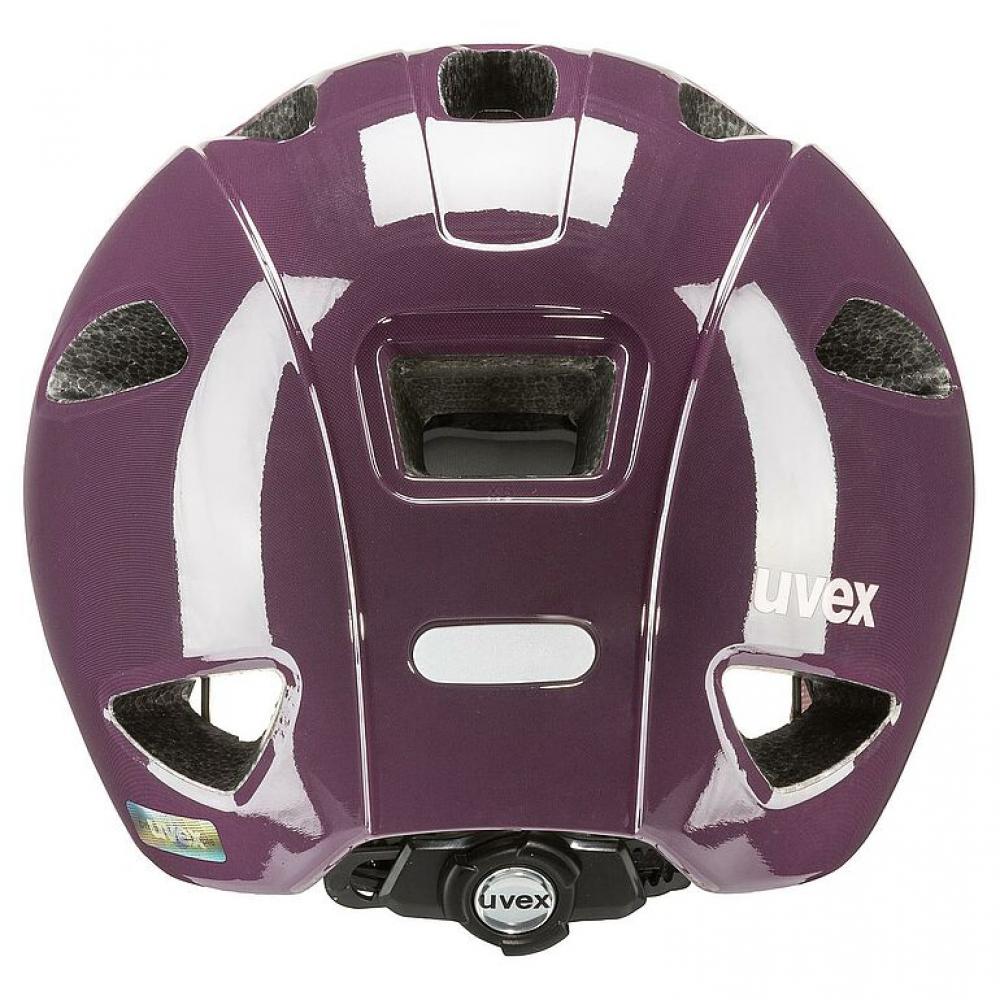 uvex oyo Kinder-Fahrradhelm plum - dust rose 45-50 Zentimeter - xTRA Shield, KID PROtect, IAS-System, monomatic, EN 1078, maximal belüftet