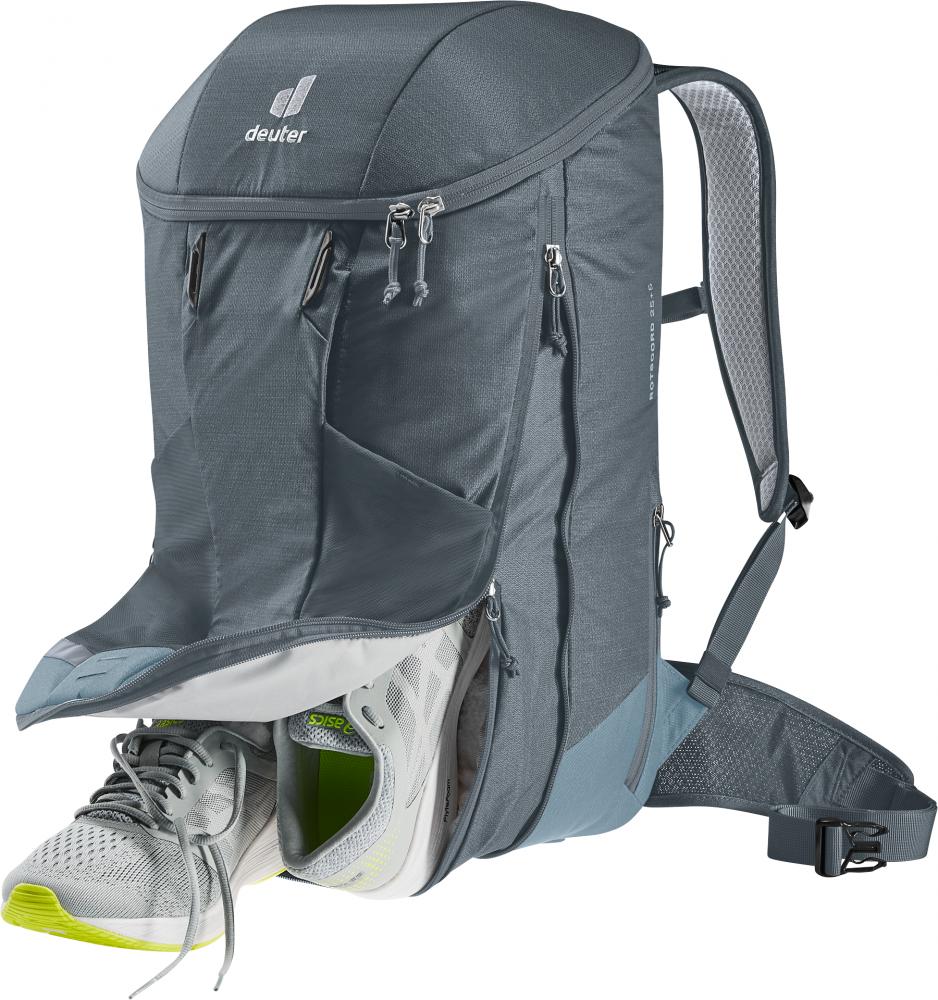 Deuter Rotsoord 25+5 Fahrradrucksack Graphite-Shale - Pendlerrucksack mit Helmhalterung