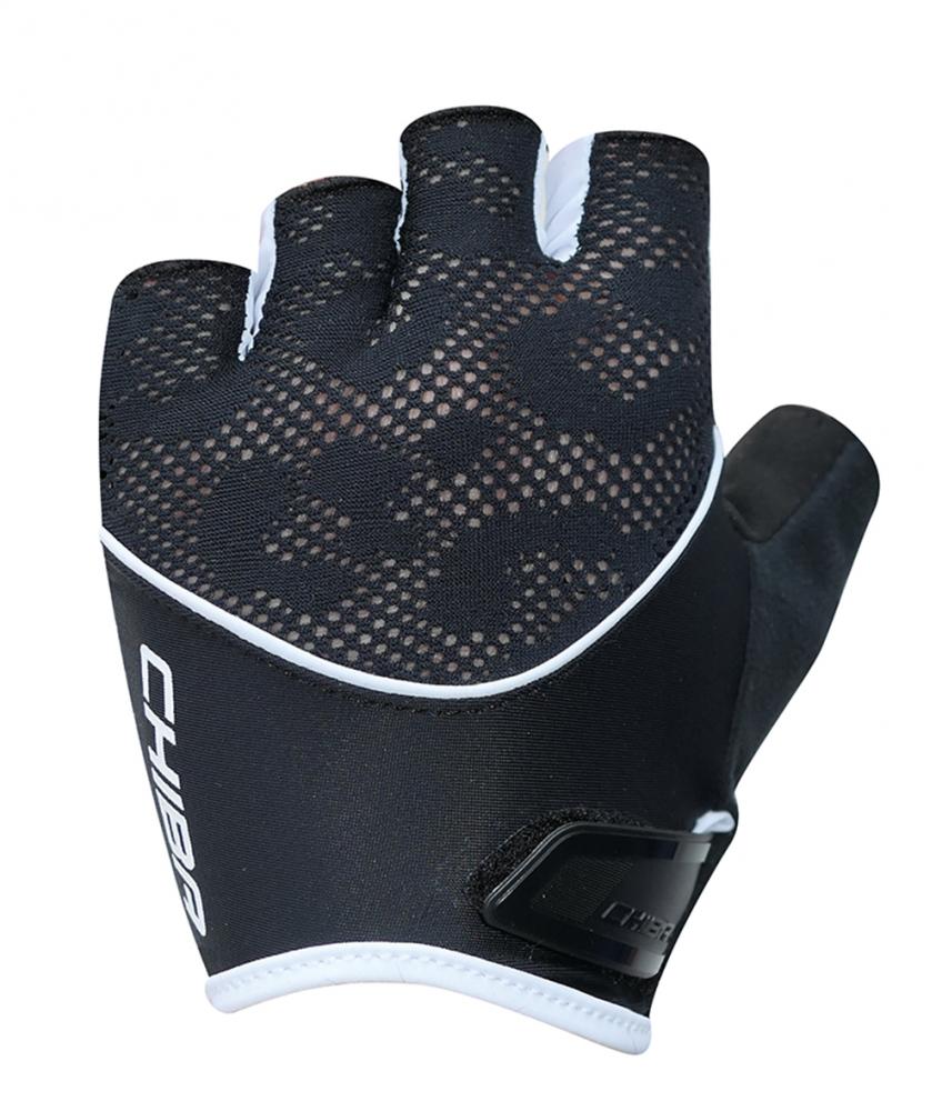 CHIBA Lady Gel - Damen Radhandschuhe S schwarz/weiß mit Gelpolsterung