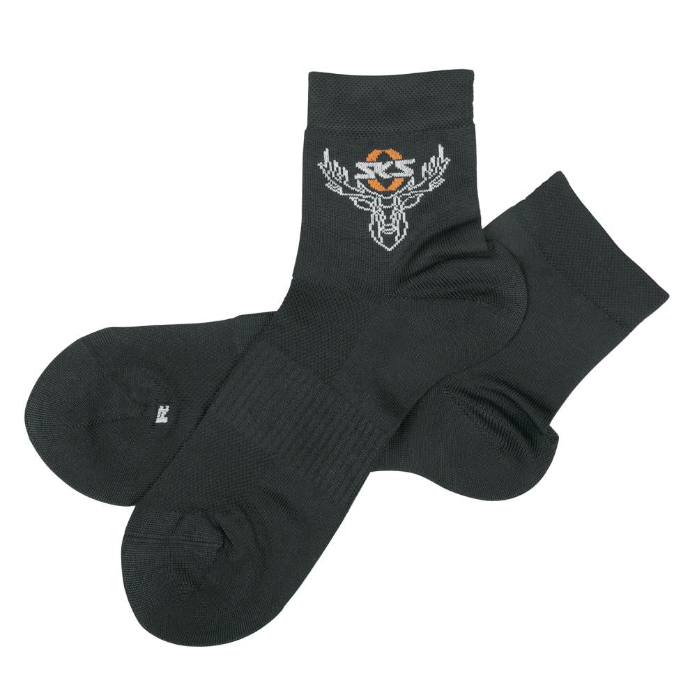 SKS Socken Hirsch 43-46 Hochwertige Sportsocken aus 55% Microlon, 43% Polyamid und 2% Elastan für optimalen Tragekomfort und Langlebigkeit