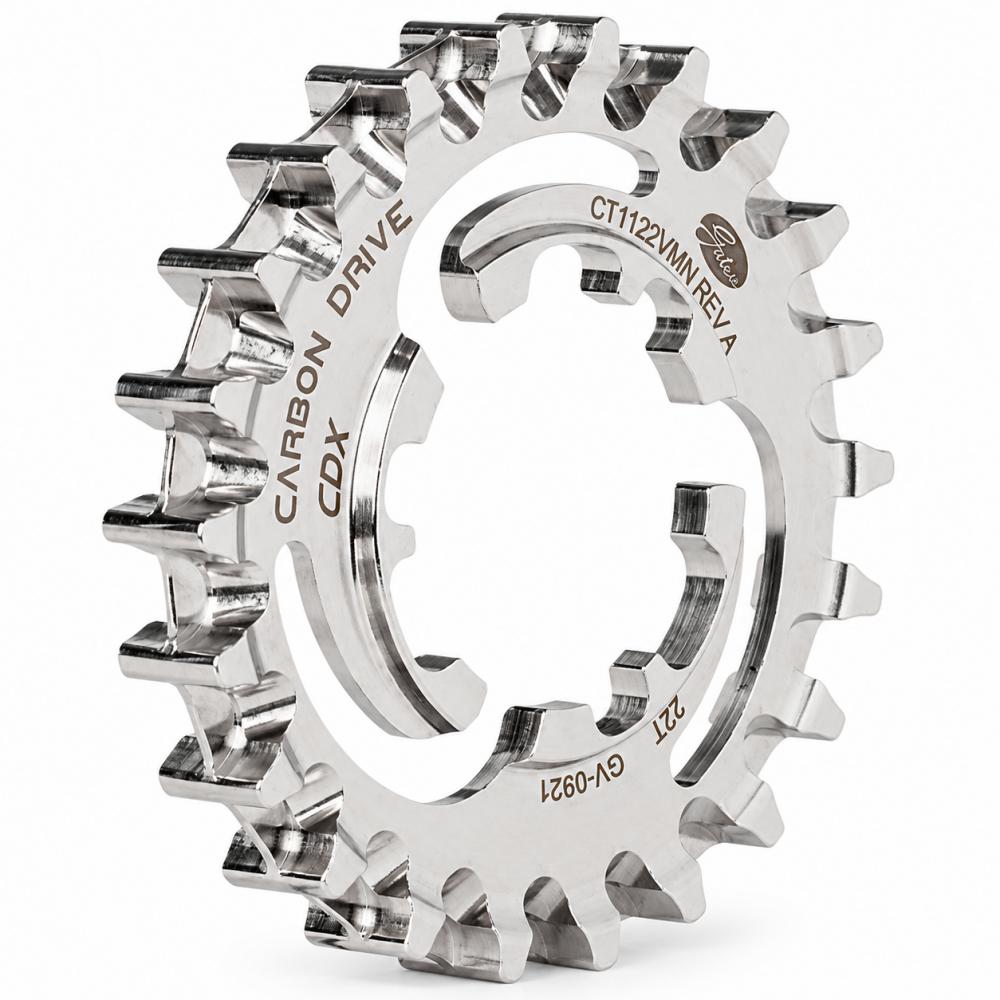 Gates CDX CenterTrack Riemenscheibe hinten 22 Zähne für Enviolo und NuVinci silber