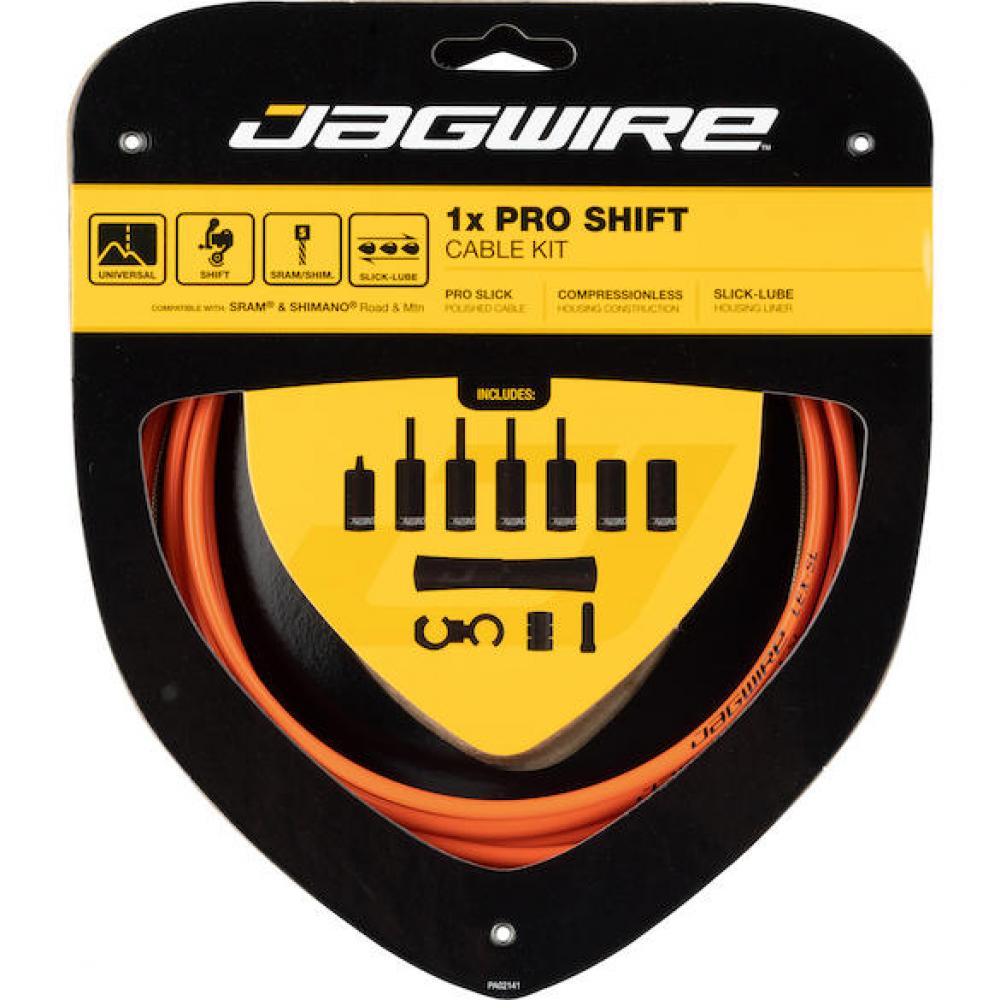 Jagwire Pro Shift 1-fach Schaltzugset Orange - Überragende Performance für MTB & Rennrad