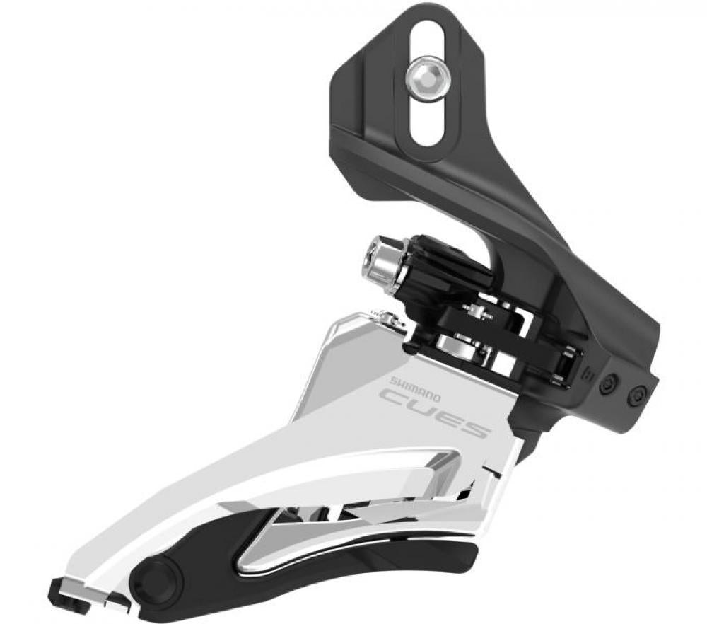 SHIMANO CUES 10/11-fach Direktmontage Umwerfer, SideSwing, silber/schwarz, für präzise Frontschaltperformance.
