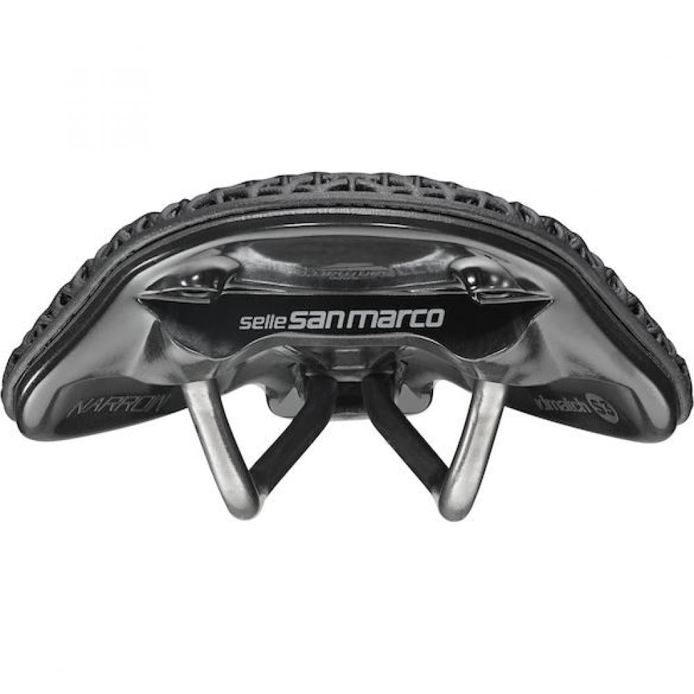 Selle San Marco Sattel Shortfit 2.0 3D Racing 155 x 255 mm Schwarz - leichter Rennradsattel mit 3D-Druck