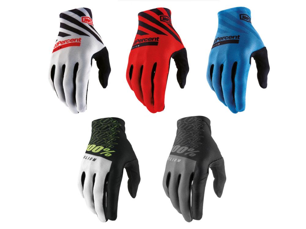 100% Celium Gloves S Racer Red - ultraleichte MTB-Handschuhe mit maximalem Grip