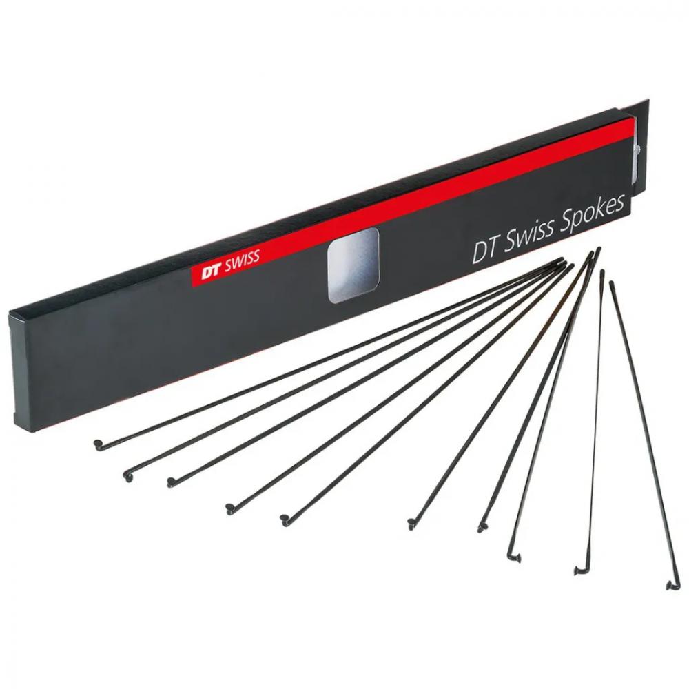 DT Swiss Speiche Aerolite 2.0 / 2.3 284 mm schwarz - ultraleichte Aero-Flachspeiche