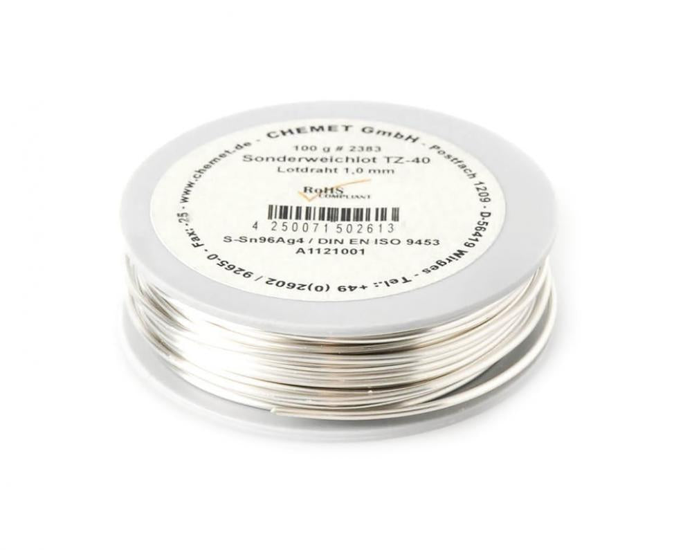DT Swiss Speichenlötdraht Proline 1,0 mm silber - präzises Löten von Speichenkreuzungen