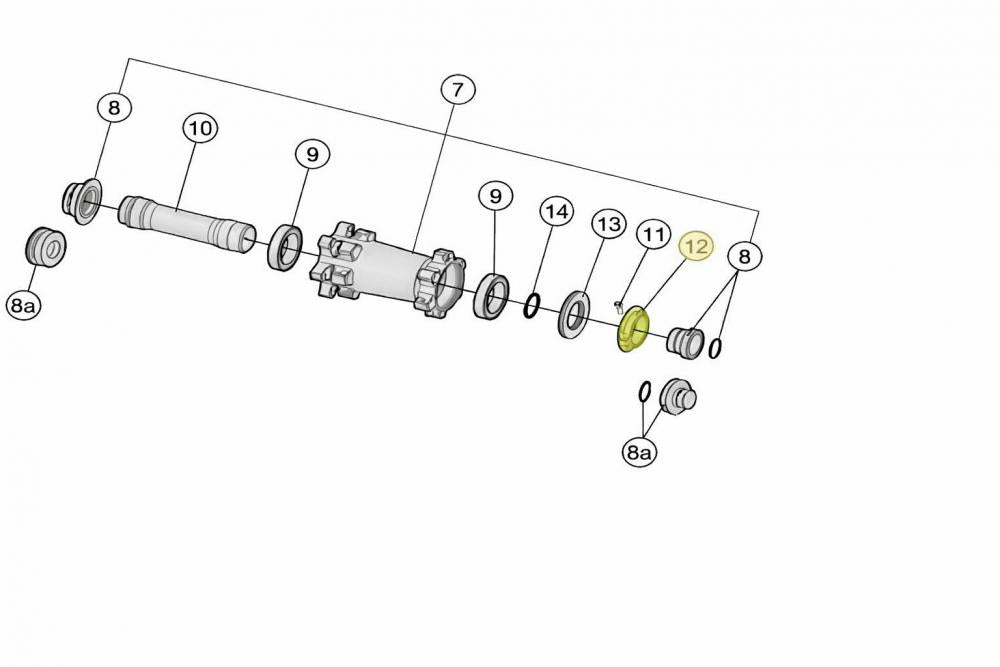FSA P.R.A. Einstellring für MTB-Naben U1103 Schwarz - präzise Nabeneinstellung