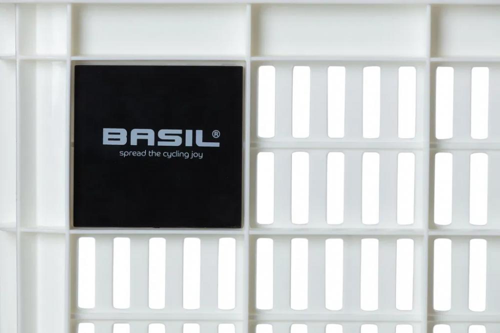 Basil Crate S Fahrradkiste 17,5 l - Weiß, recycelt
