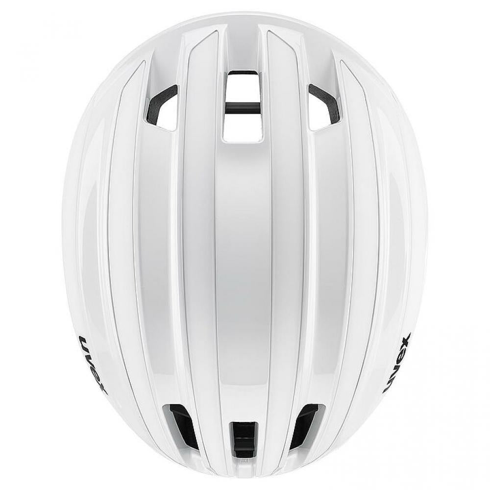 uvex surge aero MIPS Rennradhelm, white matt, 53-56cm, mit abnehmbarem Aero-Cover, MIPS Air Node System, Top-Belüftung, Brillengarage, reflektierend, pro-ready
