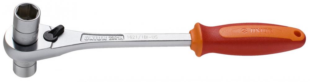 Unior 1621-1BI-US Kurbelratsche 3-8Zoll - Adapter - Steckschlüssel