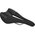 Merida Sattel EXPERT SL 240/140 Schwarz/rot - sportlicher Komfortsattel mit V-Mount