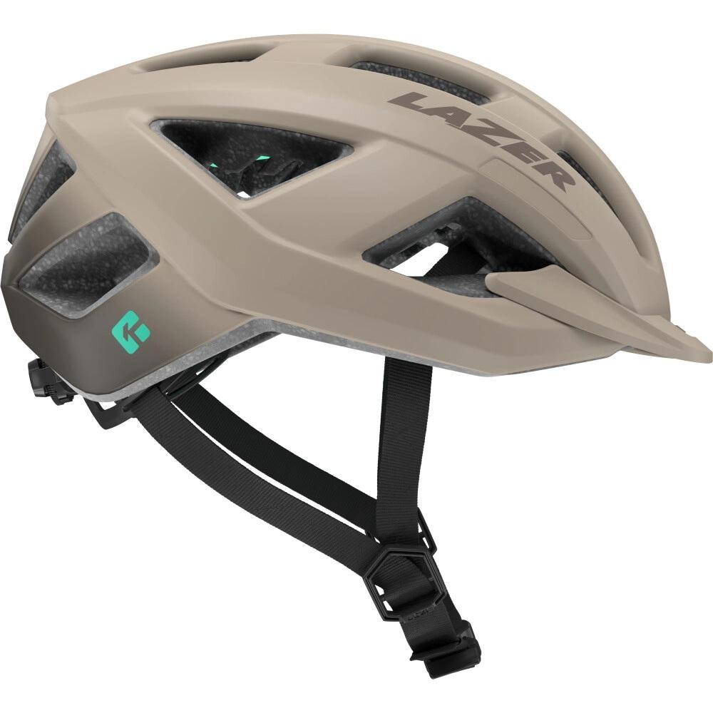 LAZER Helm Cerro KinetiCore Freizeit matt taupe S 52-56 cm - sicher & komfortabel