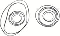 Kass.ritzel-Ring Set SRAM XG-1290 Red E1 für 10-36 Zähne, Dämpferringe