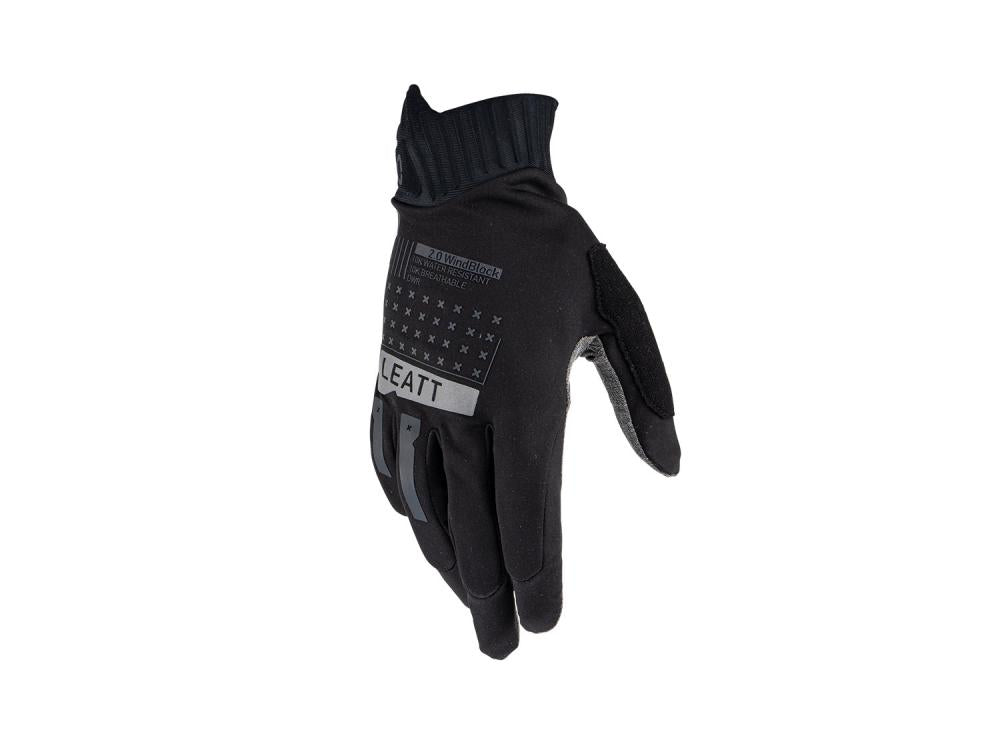 Leatt Glove MTB 2.0 WindBlock Langfingerhandschuh S Schwarz - Winddicht & Touchscreen-kompatibel