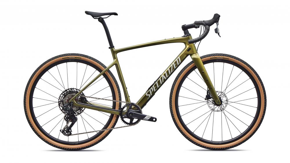 Specialized Diverge Comp Gravel Bike 54cm - Laurel Green Metallic/Gold Pearl - Gravelbike