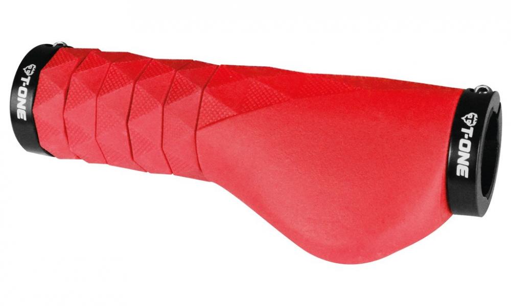 T-One Griffe Diamond Plus Ergo rot, 94 -134mm 2x Schraubensicherung