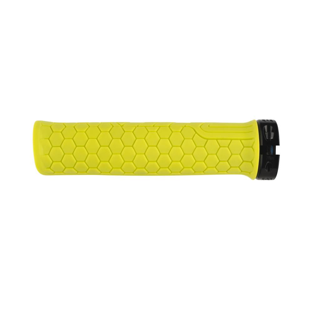 Race Face Getta Grip Lock-On Griff, 33mm, gelb/schwarz - sicherer MTB-Lenkergriff mit Top-Grip
