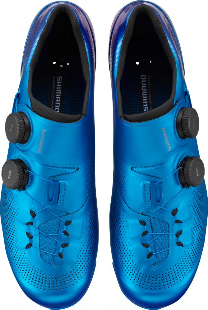 SHIMANO RC903 Rennradschuhe - SPD-SL, Größe 41 Wide, Blau