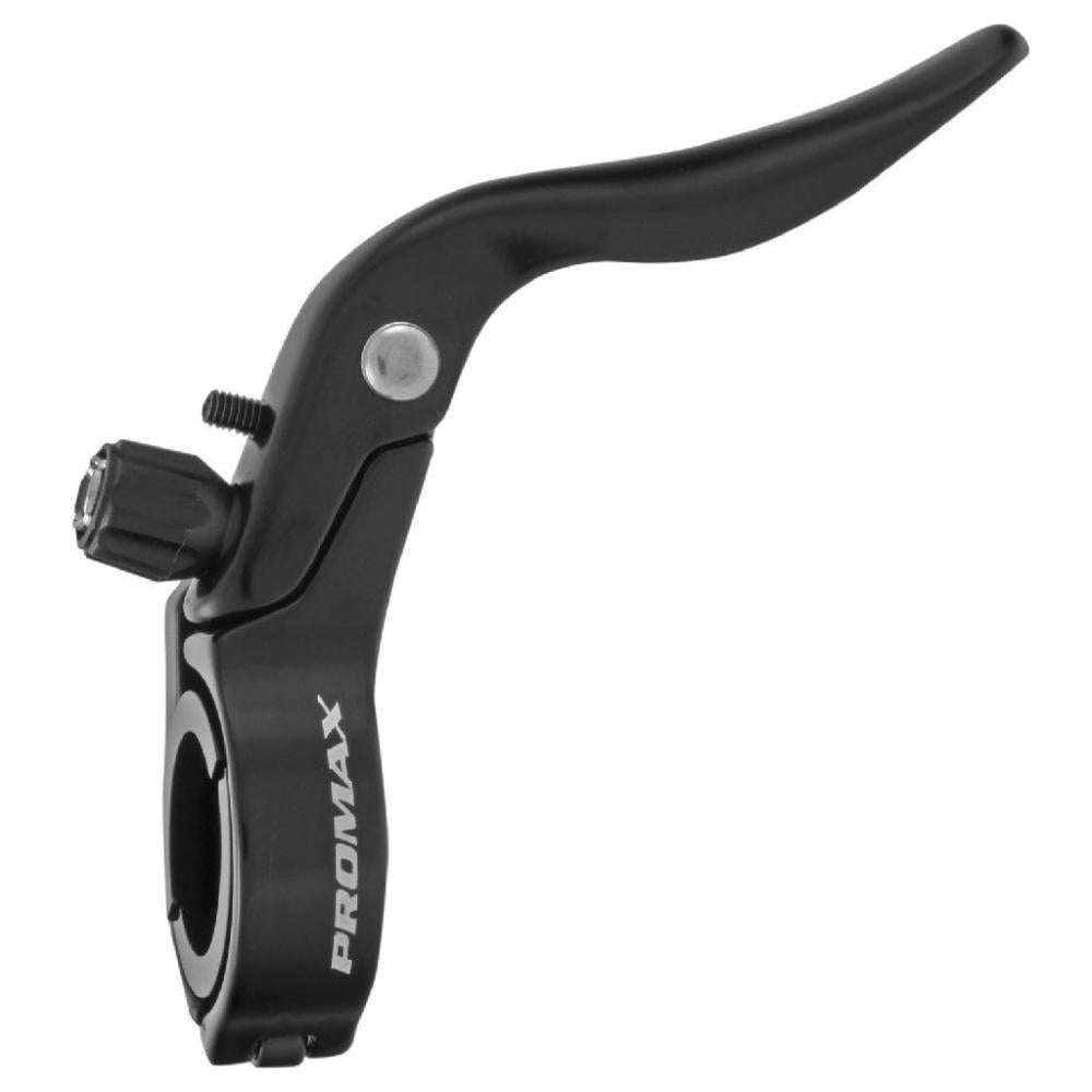 PROMAX Zweitbremsgriff-Set Alu, aufklappbare Klemmung 31,8 mm mit Adapter für 23,8 mm, leichtes Design, optimale Zusatzbremshebel für Rennrad & Gravel, schwarz