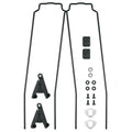 SKS Bluemels Style 56 Ersatzstreben-Set für 28" Vorderrad Schutzbleche, 325mm, schwarz, inkl. ESC V-Adapter und Befestigungsmaterial
