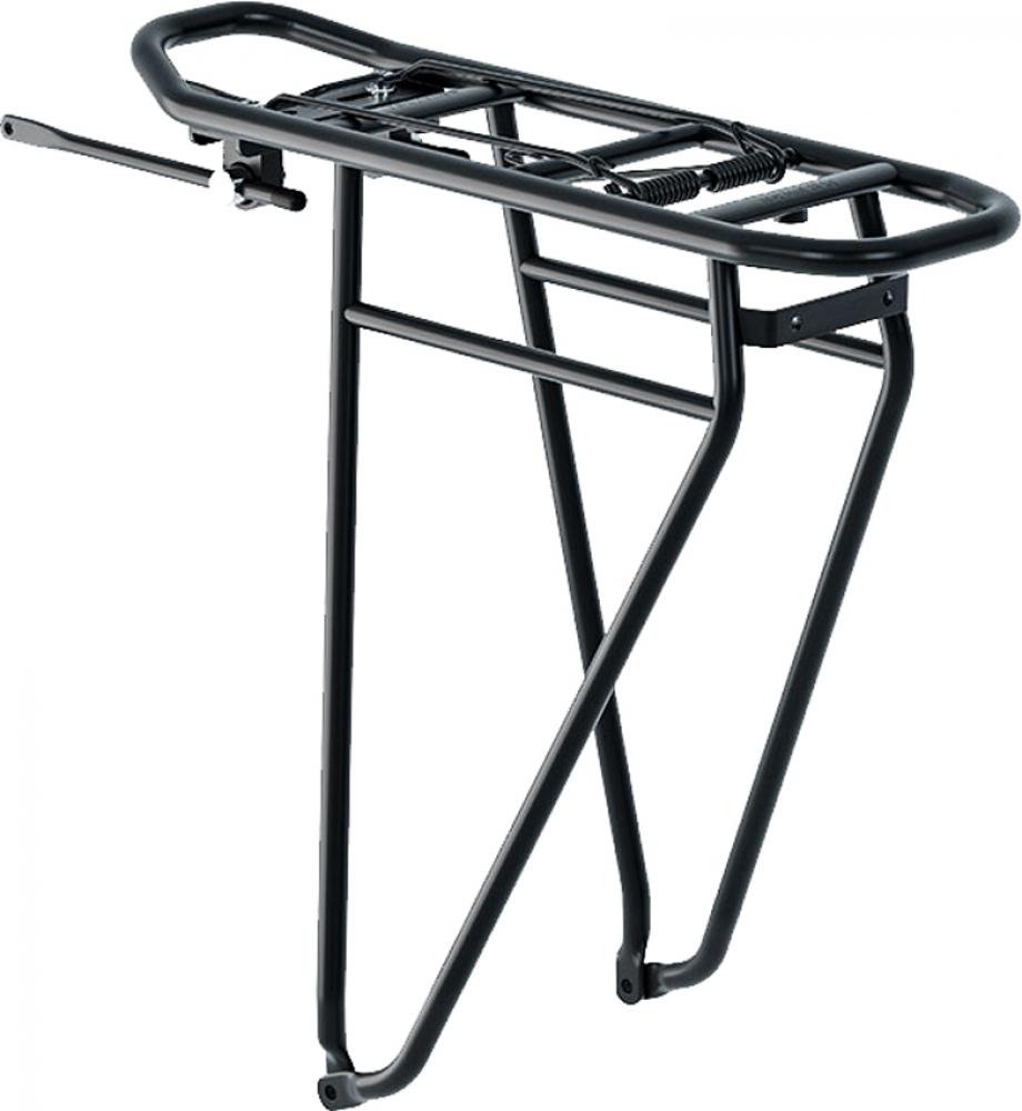 Racktime Gepäckträger Basic 2.0 Tour 29\", Aluminium, schwarz, Snapit 2.0-kompatibel, mit Federklappe, max. Traglast 25 kg, zweite Gepäckebene