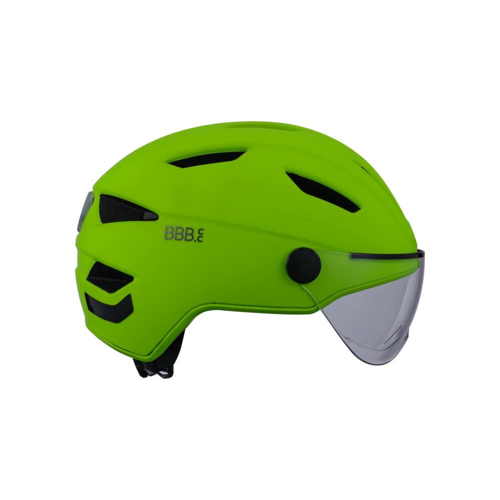 BBB Cycling Helm Move Face Shield M neon - sicherer Speed-Pedelec- und E-Bike-Helm