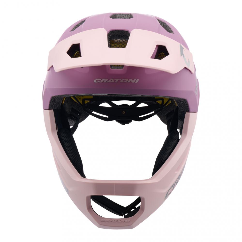 Cratoni MadCat MIPS Kinder-Fullface-Helm - blush-rose matt