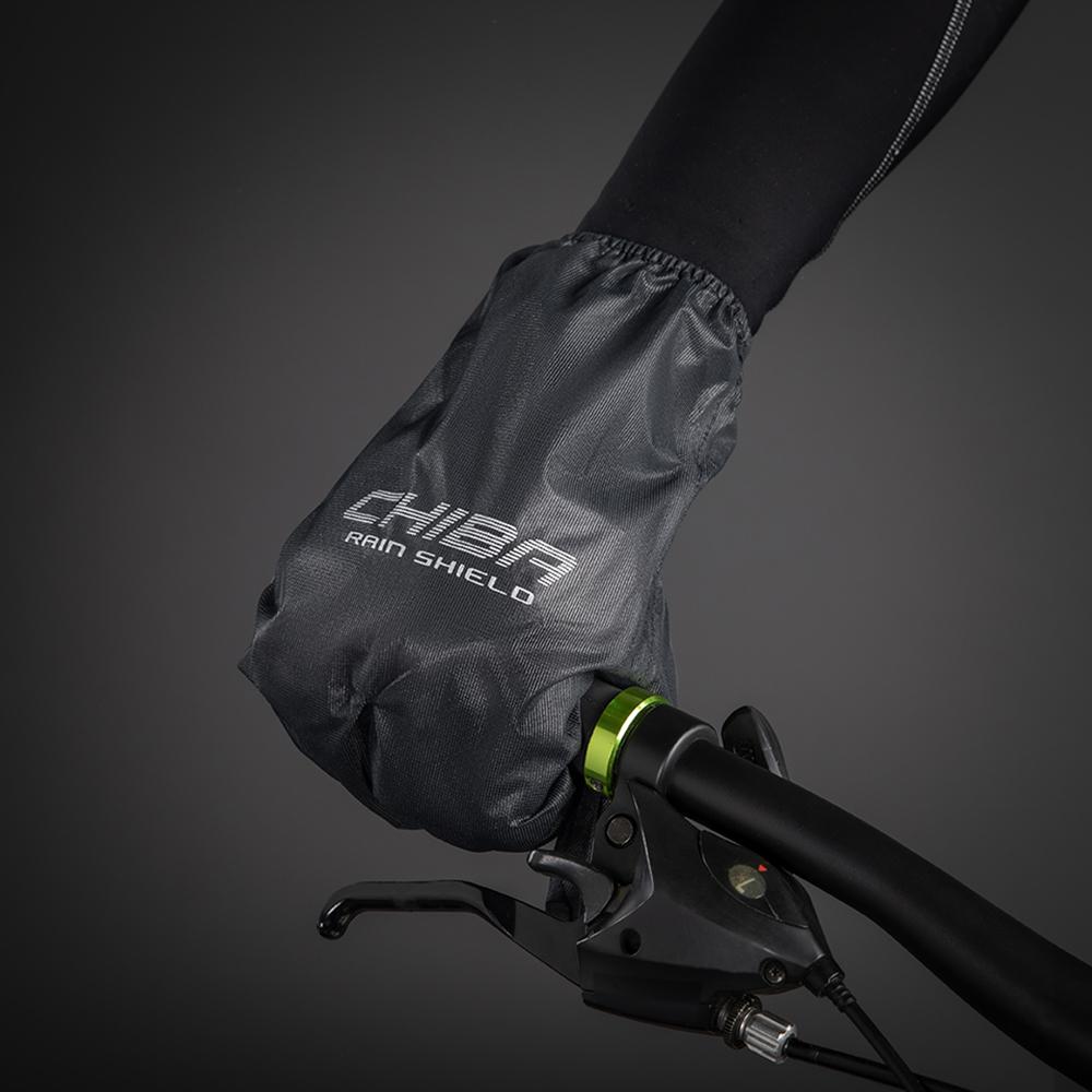 CHIBA Rain Shield Superlight - Lobster-Überzughandschuh, L, schwarz, wind- & wasserabweisend