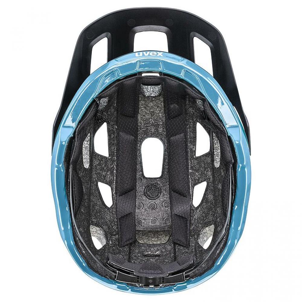 Uvex React MTB Fahrradhelm deep space-azure matt 59-61 cm - Double Inmould, 3D IAS, Monomatic
