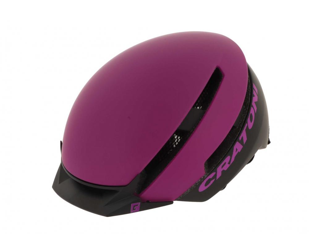 Cratoni Helm C-Loom City purple schwarz matt S/M 53 bis 58cm