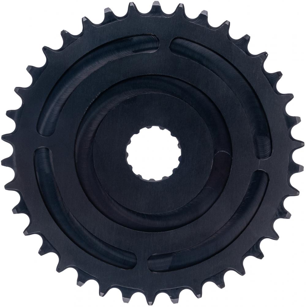 CONTEC Kettenblatt "C.Drive DM"nDirect Mount, 9-/10-/11-fach, 3/32", Narrow-Wide (NW) Zahnprofil, Aluminium 7075, schwarznSB-verpackt, 47,5mm Kettenlinie (Standard), Chainglider kompatibel, passend für Bosch Antrieb Gen. 3, 38 Zähne