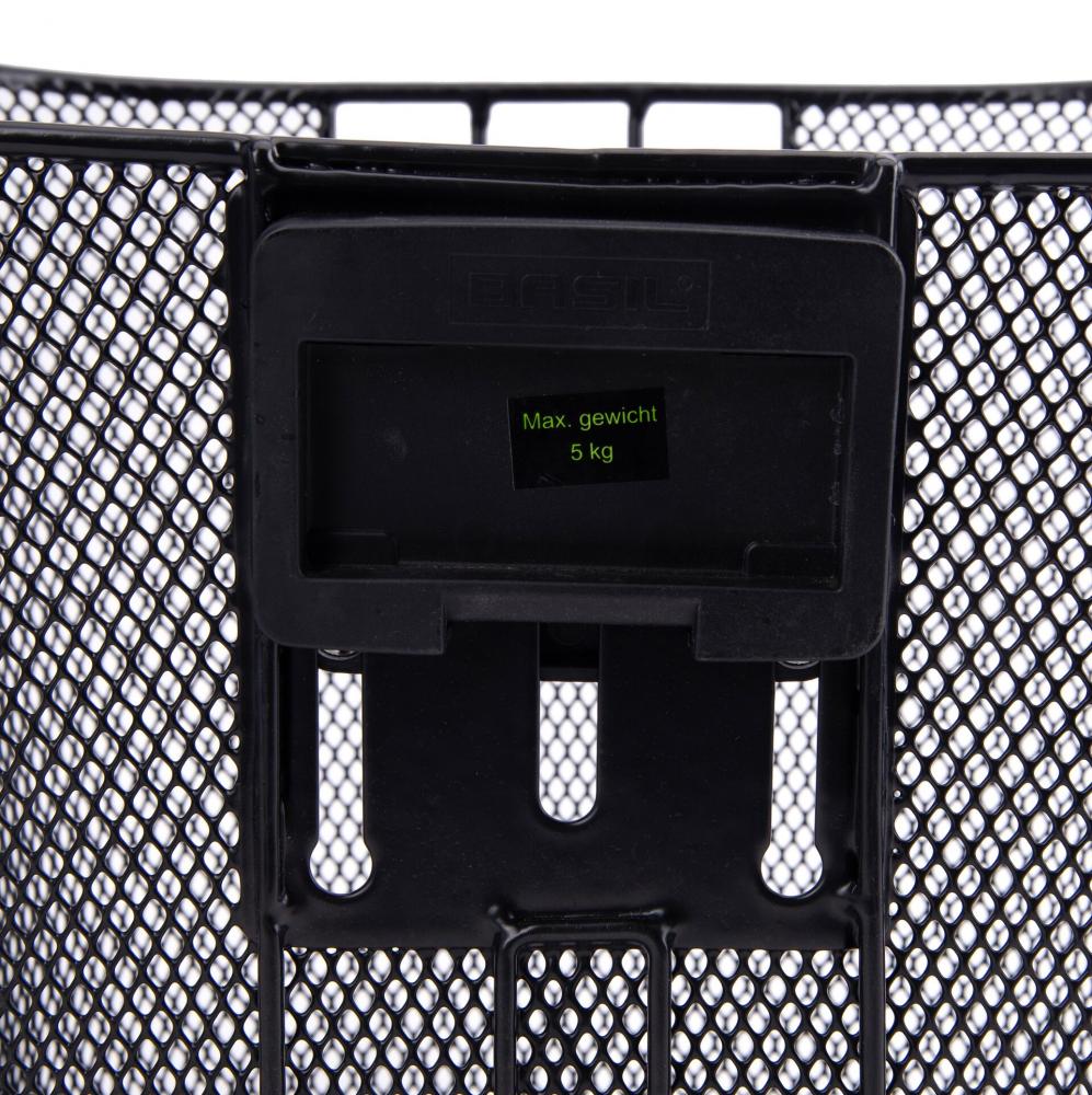 Contec Fahrradkorb Espresso KF schwarz 25x34x28 cm