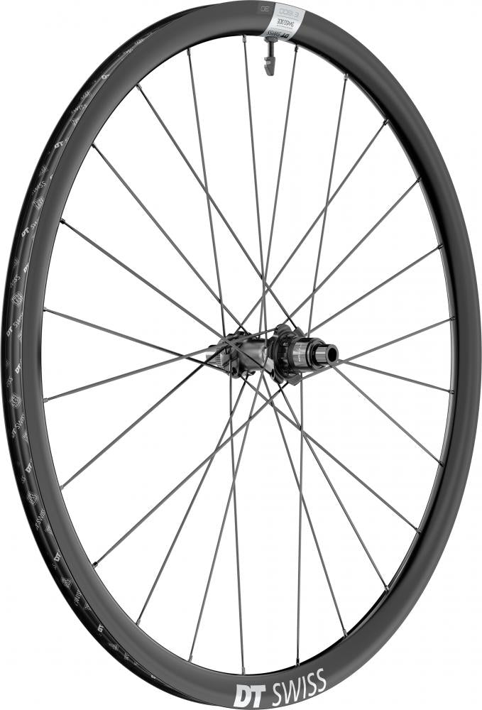 DT Swiss E 1800 SPLINE 29" Laufrad schwarz, komfortables Endurance-Vorderrad.