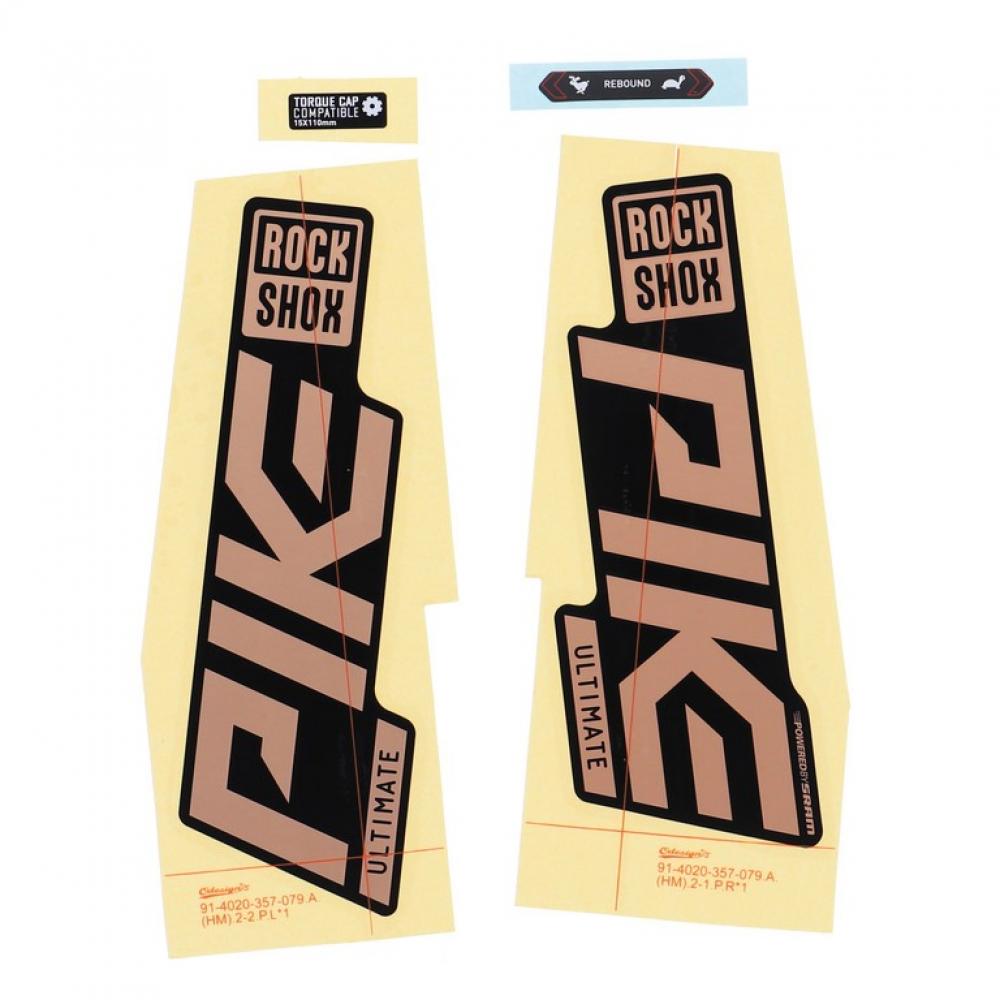 RockShox Gabel Decal-Kit Pike Ultimate 27|29 Zoll 11.4018.105.043 matte Copper-Folie für schwarz