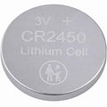 KRAFTMAX CR2450 3V Lithium Knopfzelle Batterie, silber, mit Aufschrift "3V CR2450 Lithium Cell" und Sicherheitssymbol.