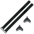 SKS Anywhere Adapter für Flaschenhalter, flexibles Befestigungssystem mit gummierten Klettverschluss-Gurten, passend für Rohre bis 80 mm Durchmesser, ideal für Fahrräder ohne Bohrungen, Farbe: Schwarz