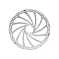 BBB Cycling BBB Bremsscheibe Power Stop 203mm silber - kraftvolle Scheibenbremse mit präziser Dosierung