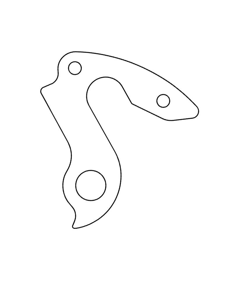 Marwi Schaltauge GH-301 inkl. Schrauben - Aluminium, kompatibel mit Haibike, Winora, Vitus, Hercules, Sinus, Staiger, Bottecchia