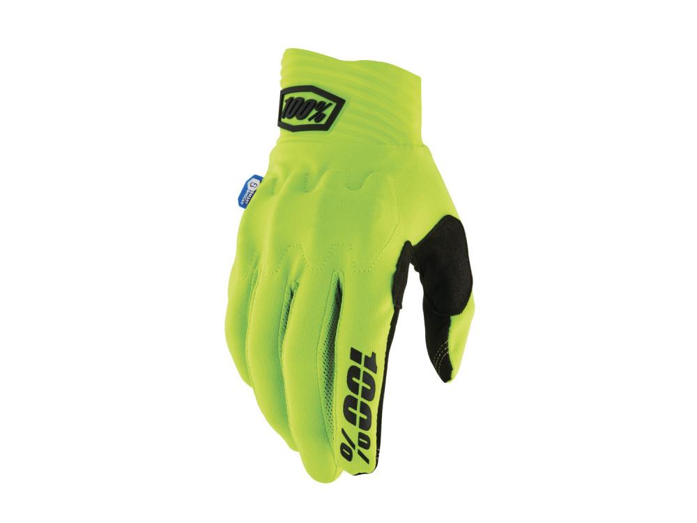 100% Cognito Smart Shock Gloves S Fluo Yellow / Black - maximaler Aufprallschutz & Kontrolle