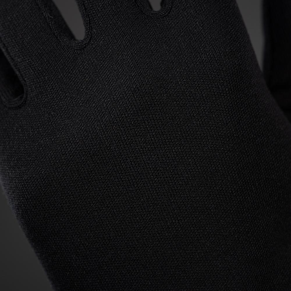 CHIBA Seiden Handschuh - Unterziehhandschuh schwarz XL, Touchfinger, extra leicht
