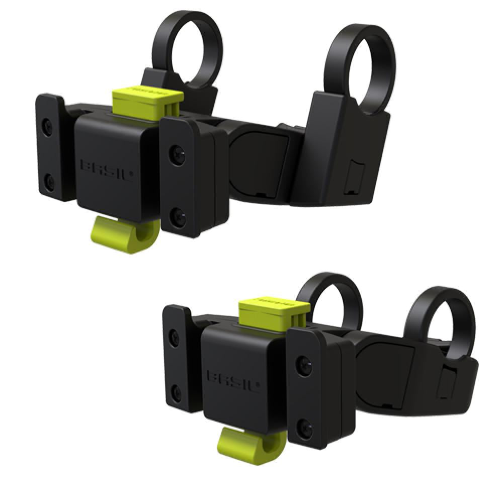 Basil Halter für Vorderradkorb Klickfix Lenkerbefestigung D 22-31 8mm schwarz