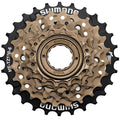 Shimano Zahnkranz HG 6-fach 14-28T MF-TZ500 bronze - Zuverlässiger Schraubzahnkranz für City- und Trekkingräder