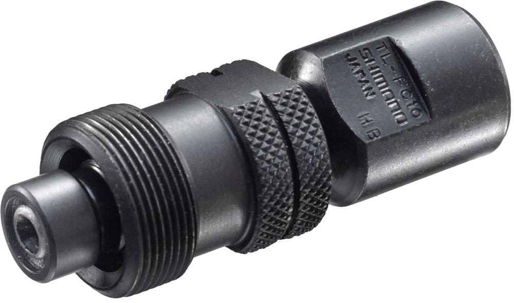Shimano TL-FC10 Kurbelabzieher aus schwarzem Metall für die Demontage von Shimano Fahrrad-Kurbelsätzen.