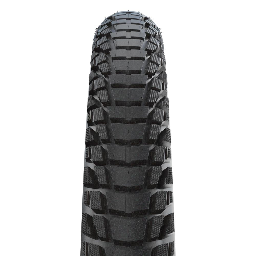 Profil des schwarzen Schwalbe Marathon Plus Tour 28 Zoll (47-622) unplattbaren Trekking-Drahtreifens