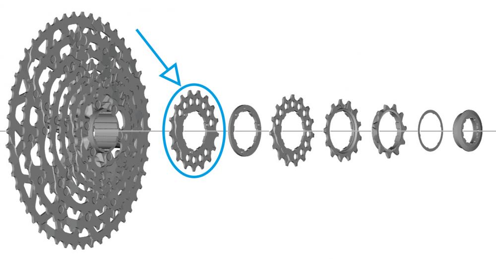 SHIMANO Ritzel für CS-LG700 - 17 Zähne