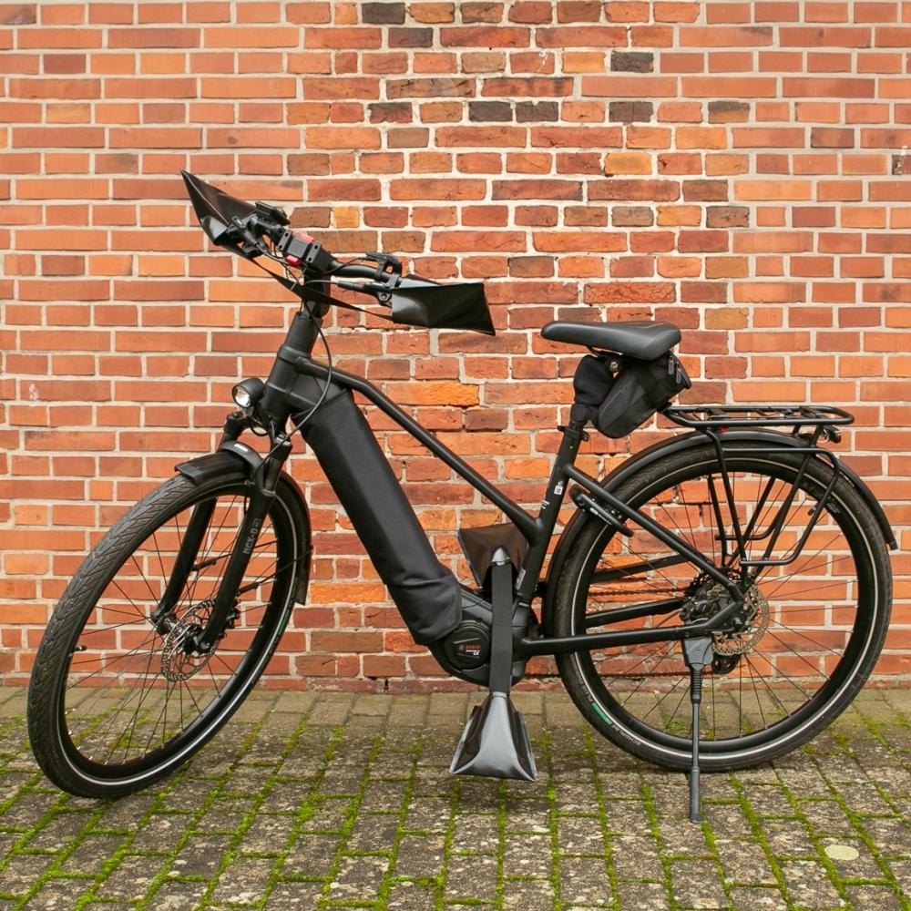 Haberland Pedal-/Lenkerschutz L Schwarz - zuverlässiger Schutz für Pedale & Lenker