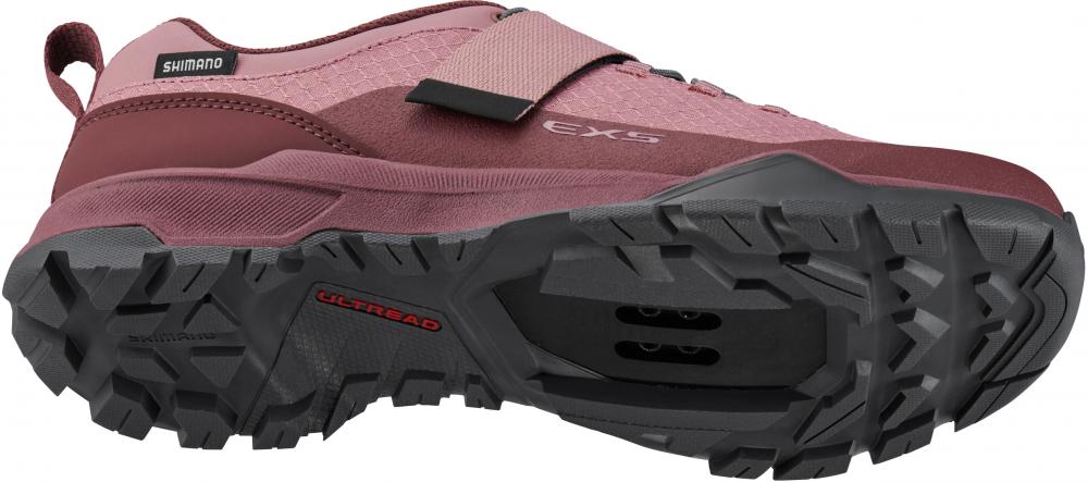 SHIMANO Fahrradschuhe EX500W Damen Touring SPD Größe 36 Damenleisten Rot
